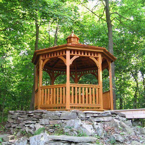 Octagon Wood Gazebos - Amish