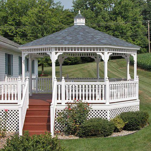 Octagon Wood Gazebos - Amish