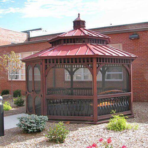 Octagon Wood Gazebos - Amish