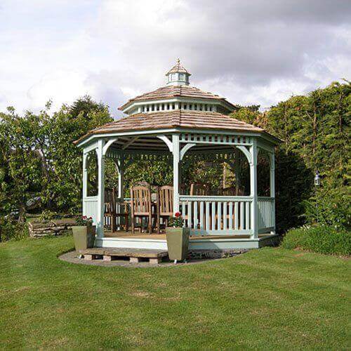 Octagon Wood Gazebos - Amish