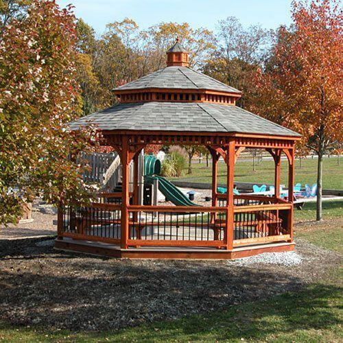 Octagon Wood Gazebos - Amish