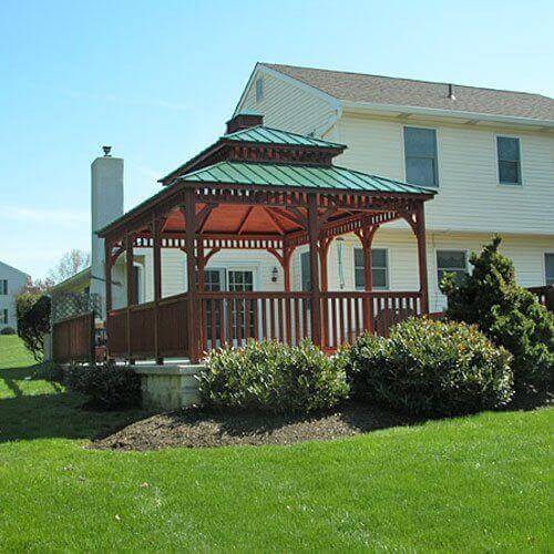 Rectangle Wood Gazebos - Amish