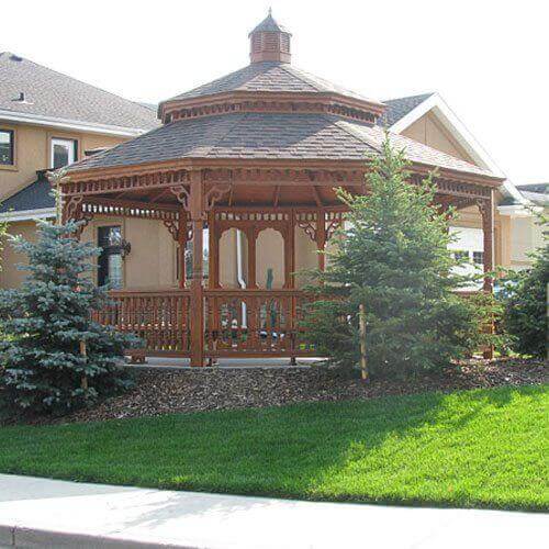 Large Wood Gazebos - Amish