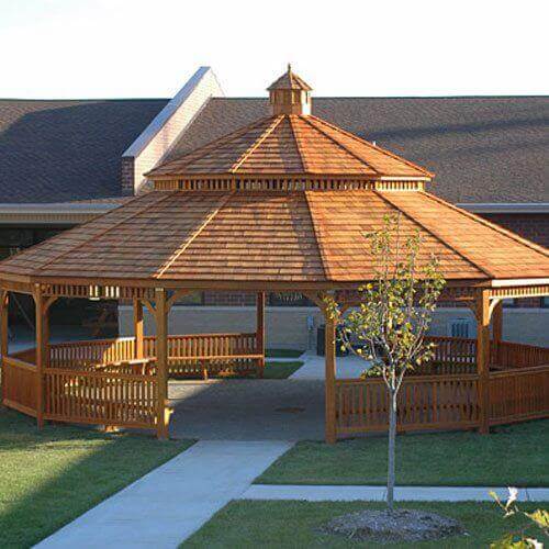 Large Wood Gazebos - Amish