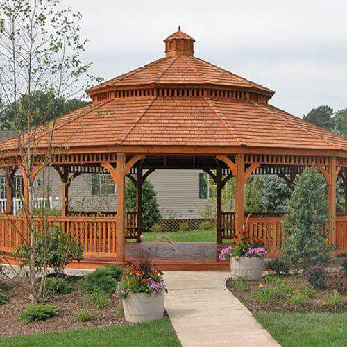 Large Wood Gazebos - Amish