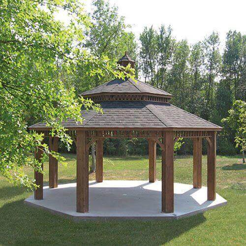 Large Wood Gazebos - Amish