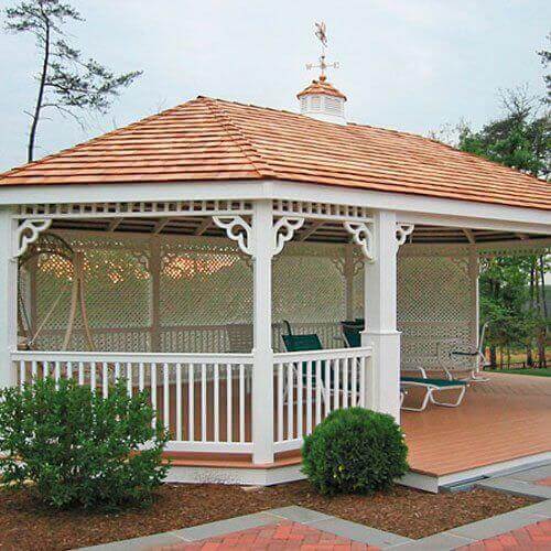 Large Vinyl Gazebos - Amish