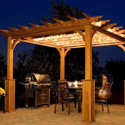 Traditional Wood Pergolas - Amish