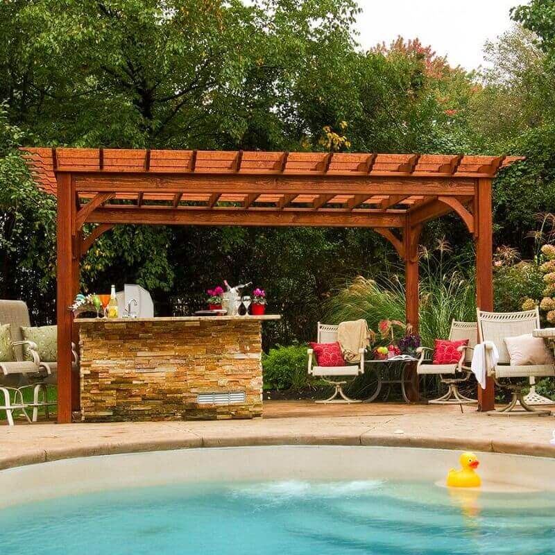 Traditional Wood Pergolas - Amish