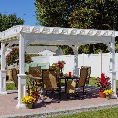 Traditional Vinyl Pergola - Amish