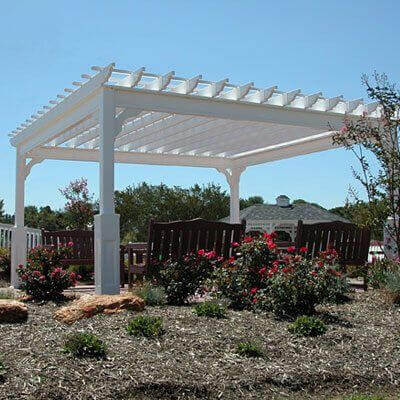 Traditional Vinyl Pergola - Amish