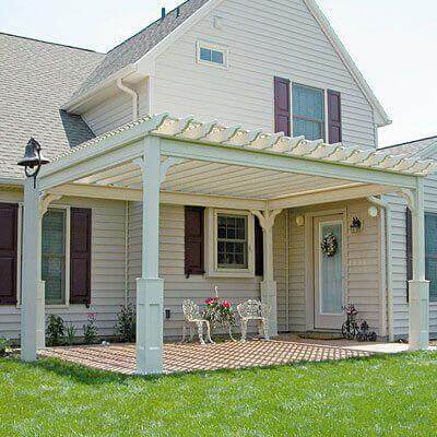 Traditional Vinyl Pergola - Amish Image