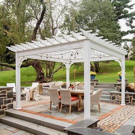 Traditional Vinyl Pergola - Amish