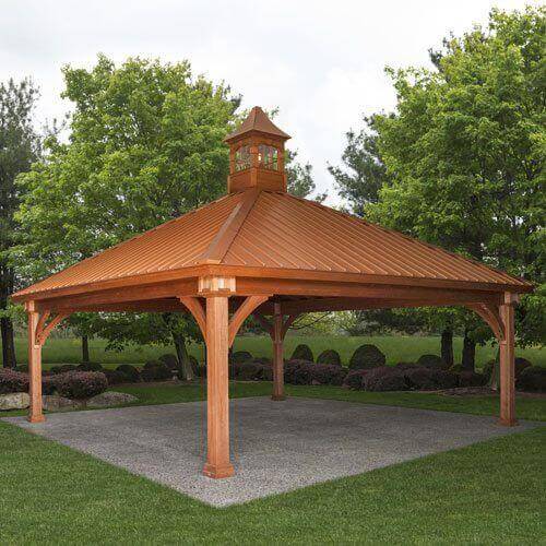 Grand Estate Wood Pavilions - Amish Image