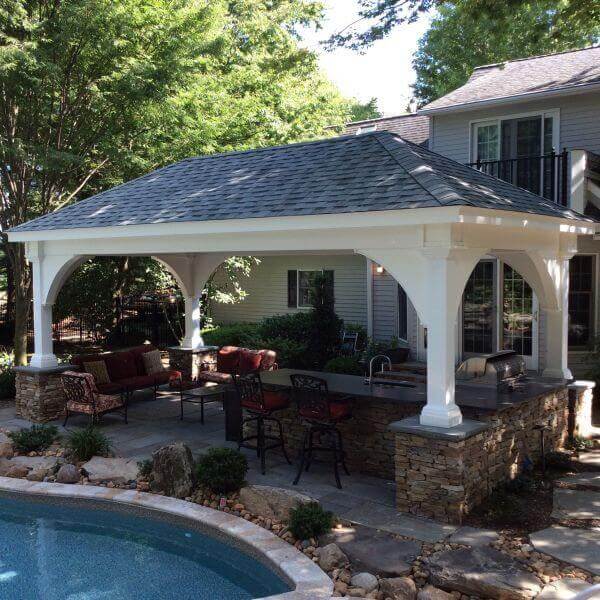 Grand Estate Vinyl Pavilions - Amish