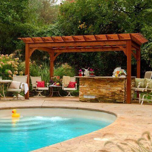 Wood Pergola Kits - Amish