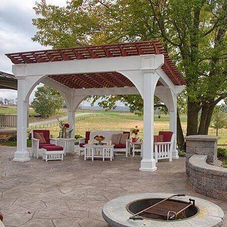 Wood Pergola Kits - Amish