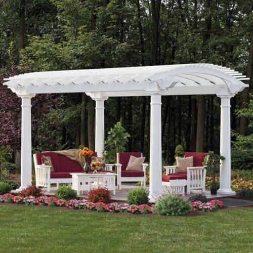 Vinyl Pergola Kits - Amish Image