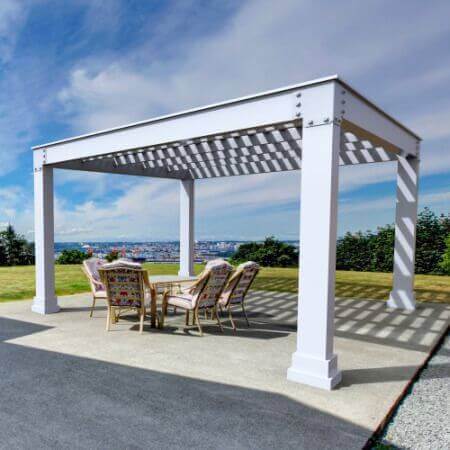 Commercial Vinyl Pergolas - Amish Image